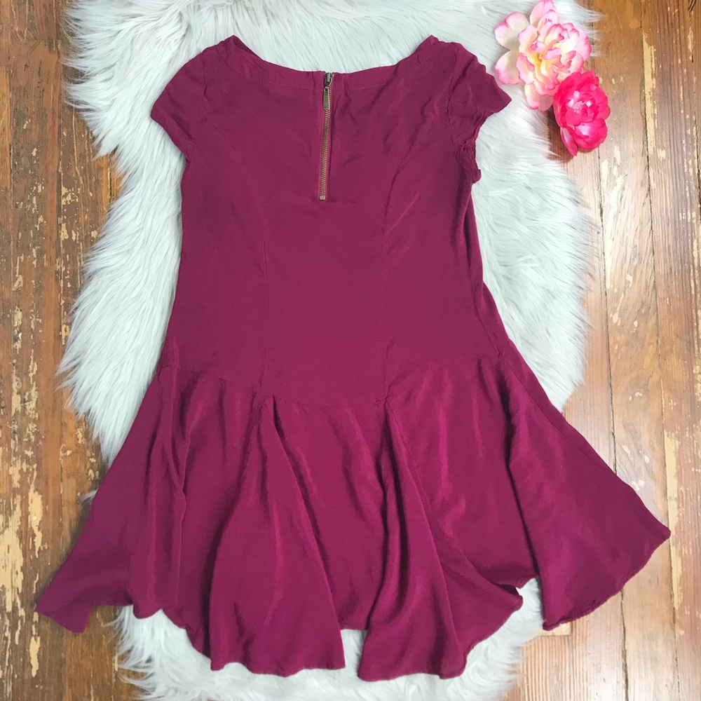 Cooperative Trapeze Raspberry Mini Dress - Picture 6 of 7